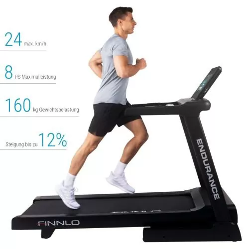 Finnlo Endurance TFT Treadmill - black